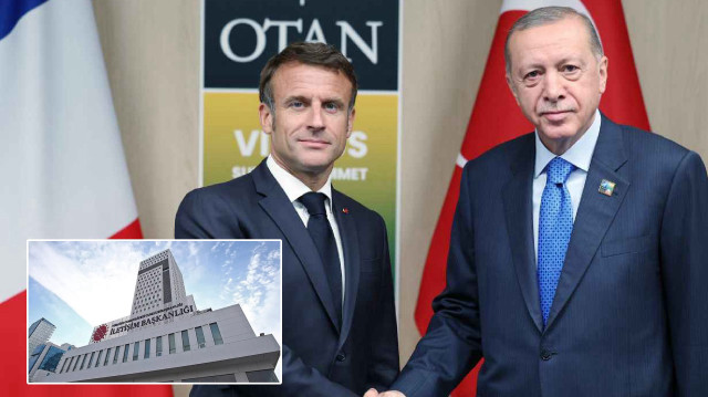 Fransa Cumhurbaşkanı Emmanuel Macron - Cumhurbaşkanı Recep Tayyip Erdoğan.