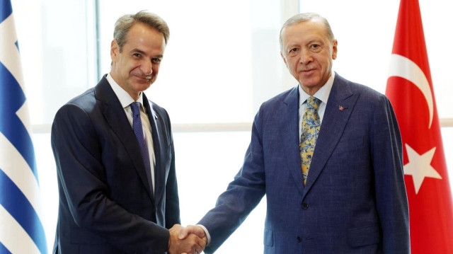 Miçotakis - Cumhurbaşkanı Erdoğan (Foto: Arşiv)
