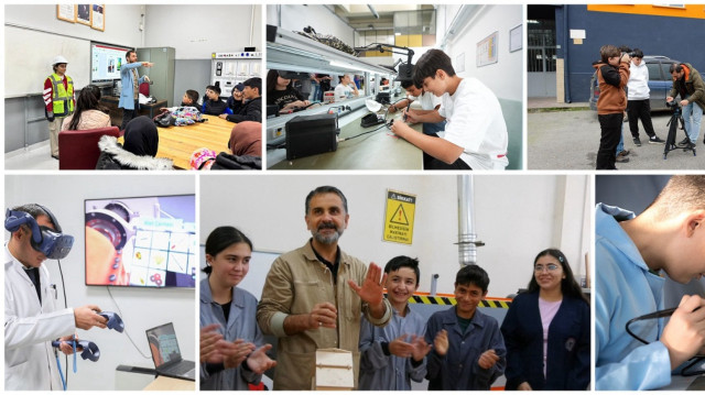 Zanaat atölyeleri, öğrencilere meslek alanlarına dair temel becerileri keşfetme fırsatı sunuyor.