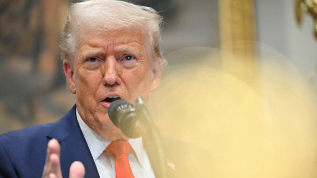 Le président américain Donald Trump s'exprime dans la salle Roosevelt de la Maison Blanche à Washington, DC, le 3 mars 2025. 