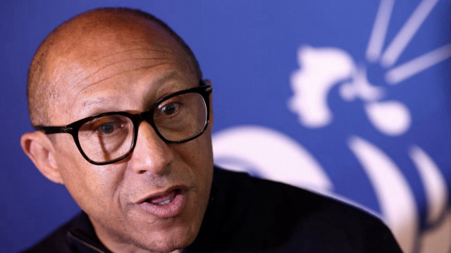 Le président de la Fédération française de football (FFF), Philippe Diallo, à Paderborn, dans l'ouest de l'Allemagne, le 2 juillet 2024, lors de l'Euro 2024.