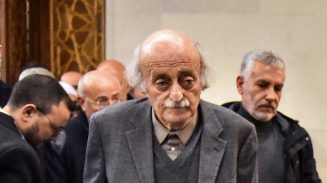 Walid Jumblatt (C), ancien dirigeant druze du Parti socialiste progressiste libanais.