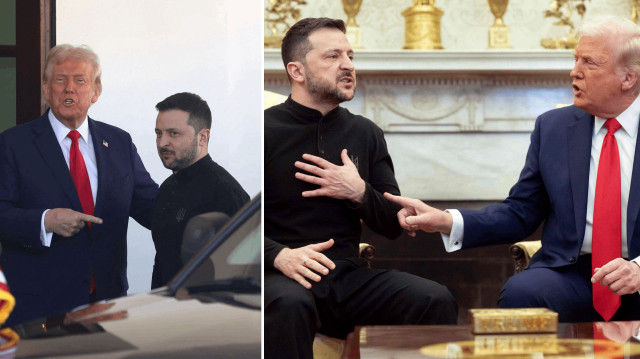 Trump ile Zelenskiy, Oval Ofis'te kameralar önünde tartıştı.