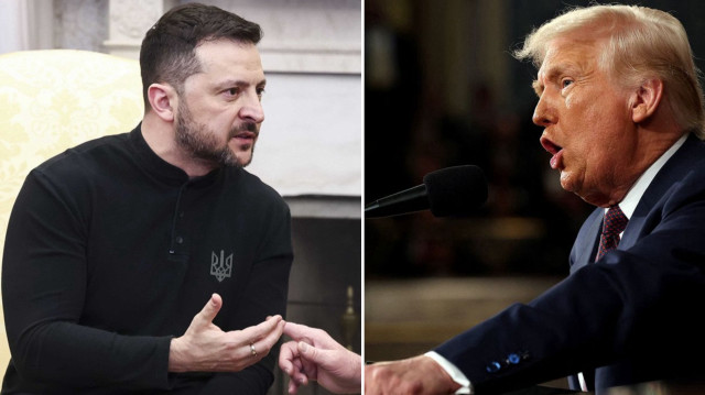 Ukrayna Devlet Başkanı Zelenski, ABD Başkanı Trump.