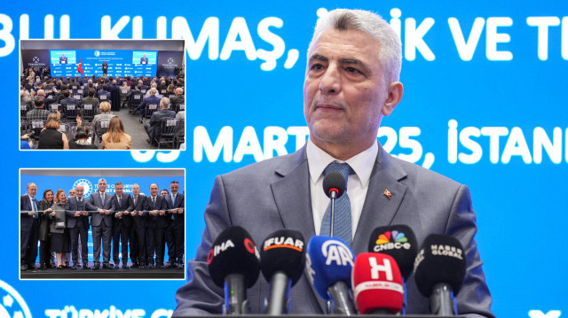 Ticaret Bakanı Ömer Bolat, İstanbul'da düzenlenen Texhibition İstanbul Fuarı'nın açılışında konuştu.