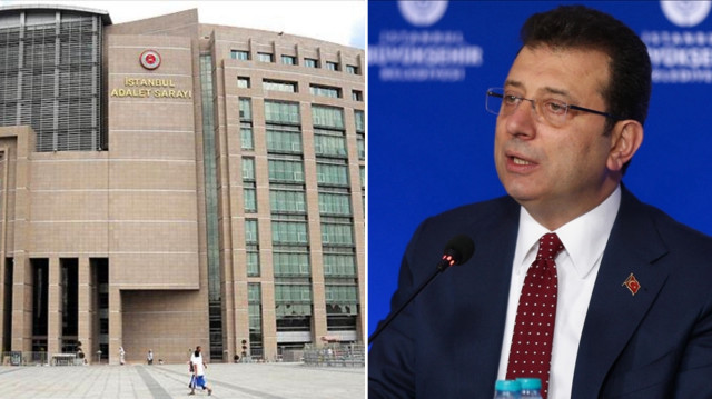 İmamoğlu, lisans diplomasının sahte olduğu iddiasına ilişkin yürütülen soruşturma kapsamında ifade vermek üzere adliyeye geldi.