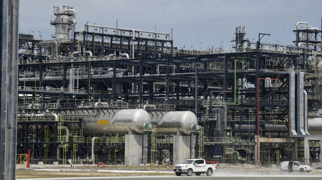 La raffinerie Dangote Petroleum Refinery Petrochemicals à Lagos.