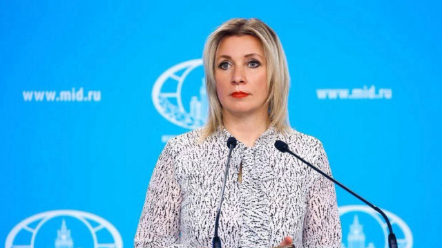 La Directrice du département de l'information et de la presse du ministère des affaires étrangères de la Fédération de Russie, Maria Zaharova.