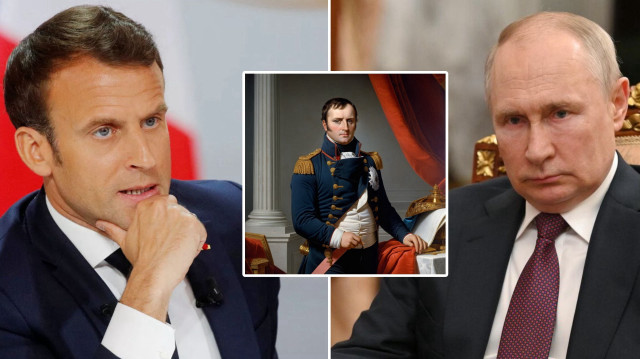 Putin, ülkesine yönelik açıklamaları üzerine Macron'a Napolyon'un Moskova bozgununu hatırlatarak cevap verdi.