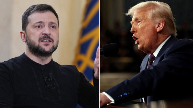 Ukrayna Devlet Başkanı Volodimir Zelenski, ABD Başkanı Donald Trump.