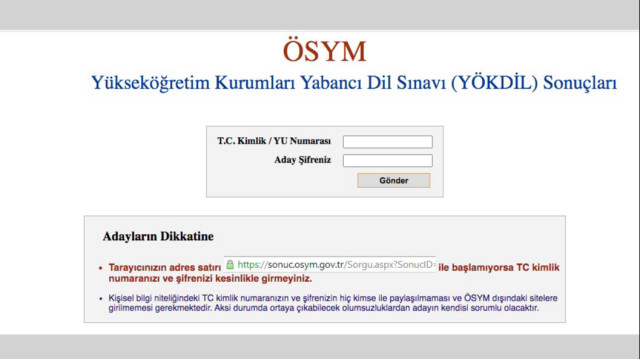 <p>YÖKDİL sonuçları açıklandı mı?</p>