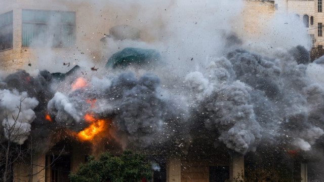 La maison d'un Palestinien détruite par les forces de sécurité israéliennes à Hébron, en Palestine occupée, le 5 mars 2025.