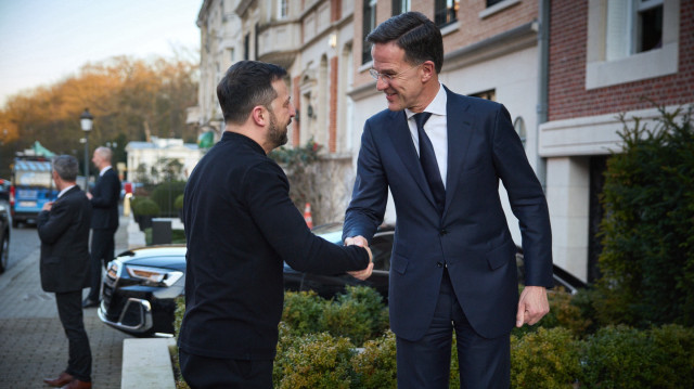 Le Président Ukrainien rencontre le Secrétaire Général de l'OTAN Mark Rutte, le 07 mars 2025.