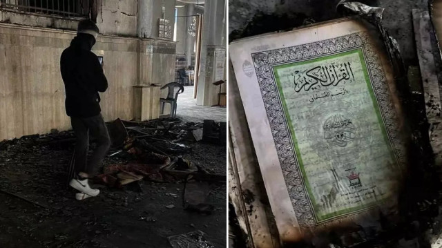İsrail askerleri Nablus kentinin Eski Şehir bölgesindeki tarihi Nasr Camisi'ni ateşe verdi ve itfaiyenin yangını söndürmesini de engelledi.