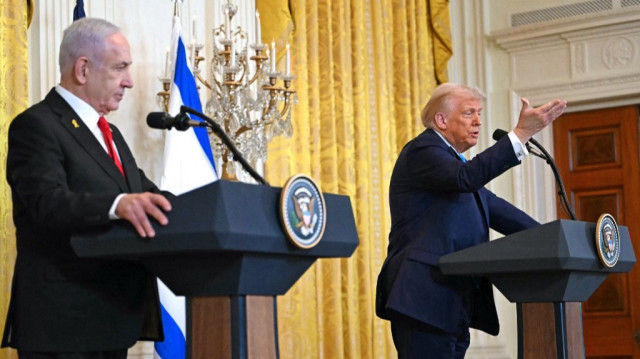 Le président américain Donald Trump (R) et le Premier ministre israélien Benjamin Netanyahu.