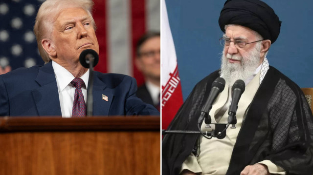 ABD Başkanı Donald Trump, İran'ın Dini Lideri Ali Hamaney.