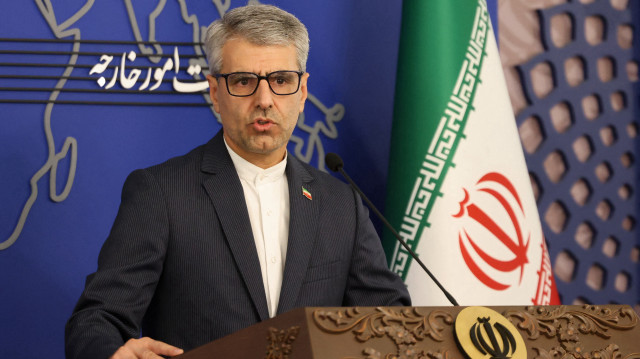Le porte-parole du ministère iranien des affaires étrangères, Esmaeil Baghaei, tient une conférence de presse hebdomadaire à Téhéran le 28 octobre 2024.