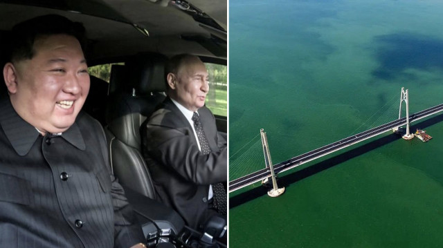 Kuzey Kore lideri Kim Jong-un, Rusya Devlet Başkanı Putin.