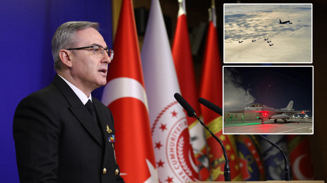 Milli Savunma Bakanlığı Basın ve Halkla İlişkiler Müşaviri ve Bakanlık Sözcüsü Tuğamiral Zeki Aktürk, bakanlıkta düzenlenen haftalık basın bilgilendirme toplantısında açıklamalarda bulundu.