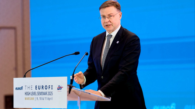 Le Commissaire européen chargé de l'économie et de la productivité, et de la mise en œuvre et de la simplification, Valdis Dombrovskis.