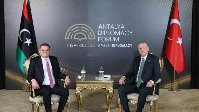 أردوغان يلتقي الدبيبة على هامش منتدى أنطاليا الدبلوماسي