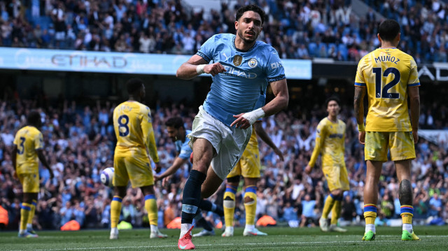 Manchester City'li Omar Marmoush golden sonra böyle sevindi.