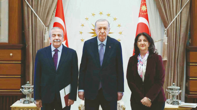DEM Parti heyetinin Cumhurbaşkanı Erdoğan ile görüşmesi.