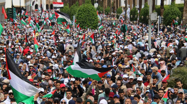 المغرب.. مسيرة حاشدة في الرباط رفضا للإبادة الإسرائيلية بغزة