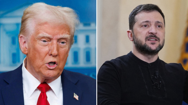 ABD Başkanı Trump, Ukrayna Devlet Başkanı Vladimir Zelenski.