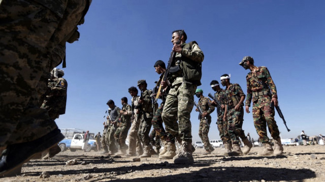 Des combattants houthis nouvellement recrutés participent à un rassemblement dans la capitale Sanaa, au Yémen, le 3 janvier 2017.