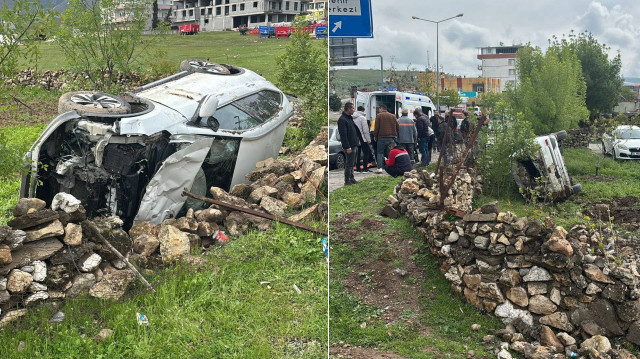 Çevredekilerin ihbarıyla kaza yerine sağlık, itfaiye ve polis ekipleri sevk edildi.