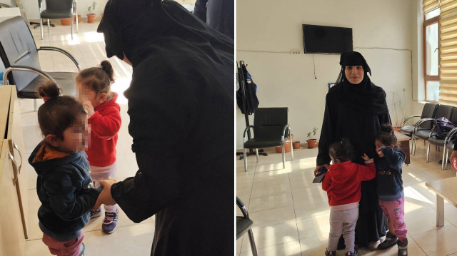 Kardeşler, zabıta ekipleri tarafından anneye teslim edildi.