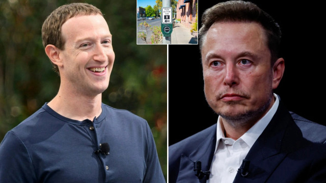 Elon Musk ve Mark Zuckerberg.

