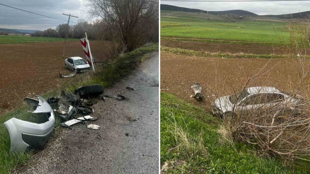 Kazada yalnızca maddi hasar meydana geldi.