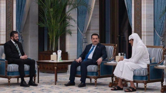 وكالة الأنباء العراقية تكشف عن لقاء بقطر جمع السوداني والشرع وتميم
