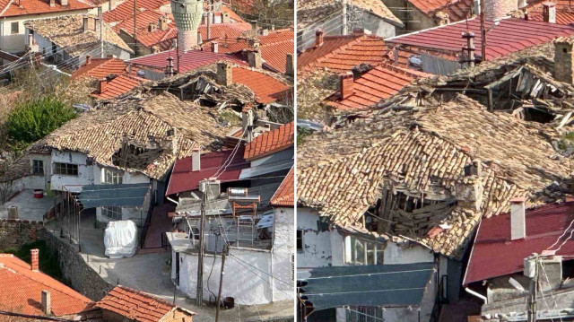 İki katlı tarihi evde ölen ya da yaralanan olmadı.