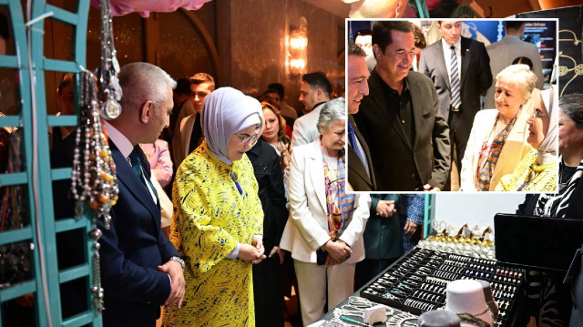 Emine Erdoğan, TOGEM-DER'in geleneksel 'Cemre Çarşısı'nın açılışına katıldı