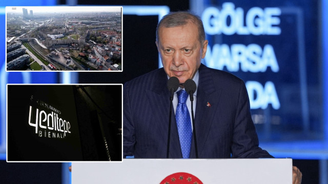 Cumhurbaşkanı Recep Tayyip Erdoğan İstanbul 3. Uluslararası Yeditepe Bienali'ne katıldı.