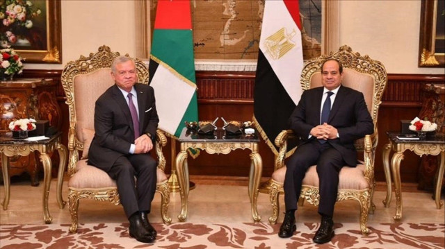 ملك الأردن ورئيس مصر يبحثان جهود انهاء الحرب الإسرائيلية على غزة