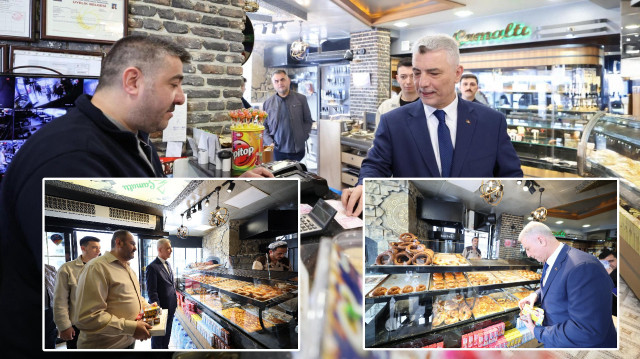 Bakan Bolat alışveriş yaptı.