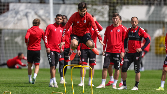 Samsunspor antrenmanından kare.