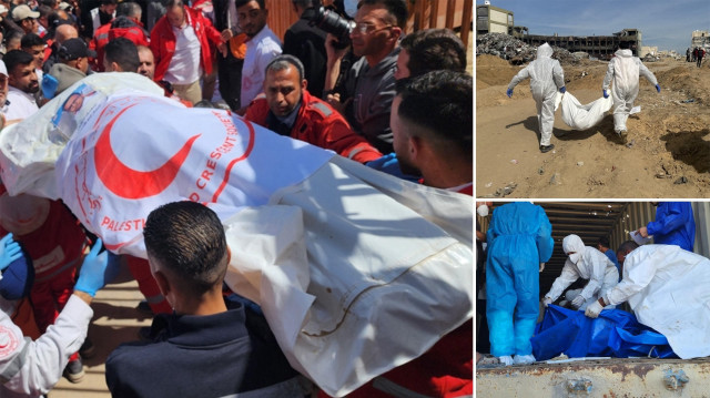 14 sağlık çalışanı İsrail askerleri tarafından baş ve göğüs bölgeleri hedef alınarak öldürülmüş.