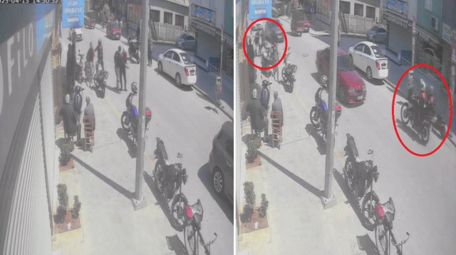 Polisler, şüphelinin elindeki tabancayı alıp, biber gazı sıkarak etkisiz hale getirdi.