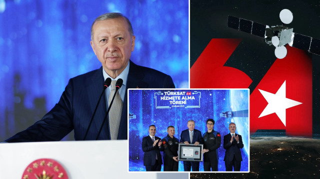 Cumhurbaşkanı Recep Tayyip Erdoğan, Türksat Gölbaşı Yerleşkesi'nde düzenlenen "Türksat 6A Hizmete Alma" törenine katıldı.