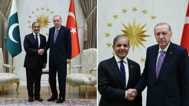 Cumhurbaşkanı Erdoğan, Pakistan Başbakanı Şerif'i Külliye'de ağırladı.