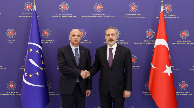 Le ministre turc des Affaires étrangères, Hakan Fidan, a rencontré mardi Alain Berset, secrétaire général du Conseil de l’Europe.
