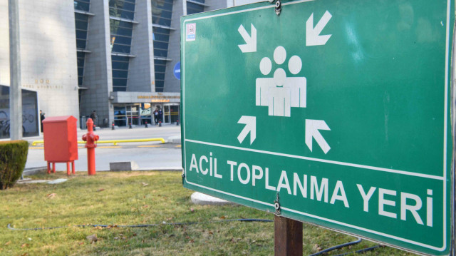 Acil toplanma alanları sorgulama ekranı