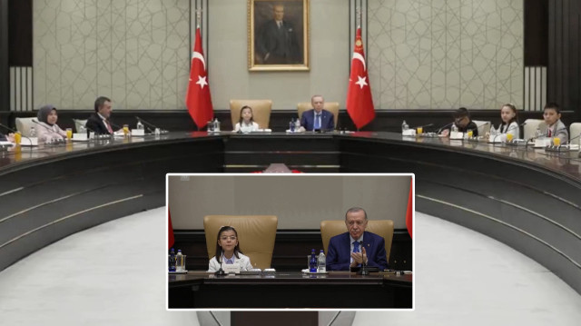 23 Nisan çocukları Beştepe'de.