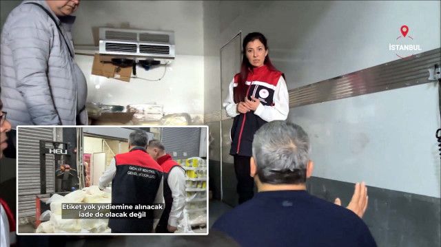 Bayrampaşa'daki gıda sitesine yönelik denetim.