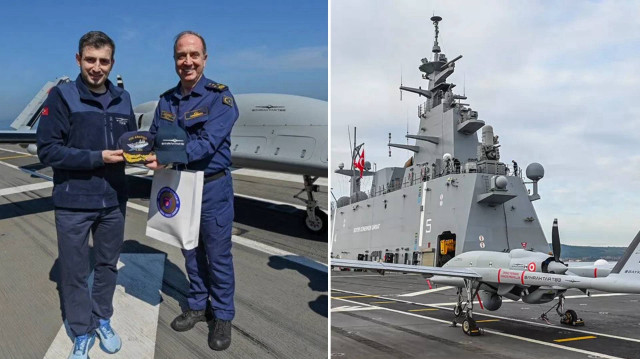 Bayraktar TB3 PT-4, TCG Anadolu'ya inerek test sürecine dahil oldu.
